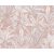 Részletesen kidolgozott trópusi levélmotívum antik rózsaszín/halvány korall fehér bézs és szürke tónus falpanel
