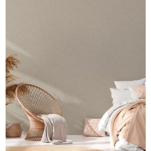 Finoman habosított strukturált egyszínű minta szürke bézs/szürkésbézs tónus tapéta