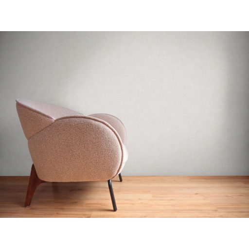 Finoman habosított strukturált egyszínű minta világosszürke tónus tapéta