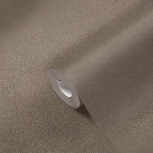 Finoman habosított strukturált egyszínű minta szürke barna/szürkésbarna tónus tapéta