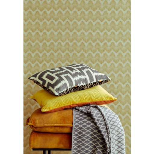 Eijffinger Topaz 394521 WAVE Grafikus Chevron /cikk-cakk/ minta bézs arany fémes hatás tapéta