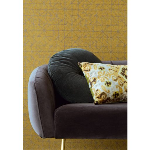 Eijffinger Topaz 394533 GRAPHIC Absztrakt grafikus okker/aranysárga csillogó bézs fémes hatás tapéta