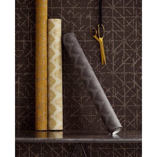 Eijffinger Topaz 394535 GRAPHIC Absztrakt grafikus sötétszürke szürkésbarna csillogó bézsarany fémes hatás tapéta