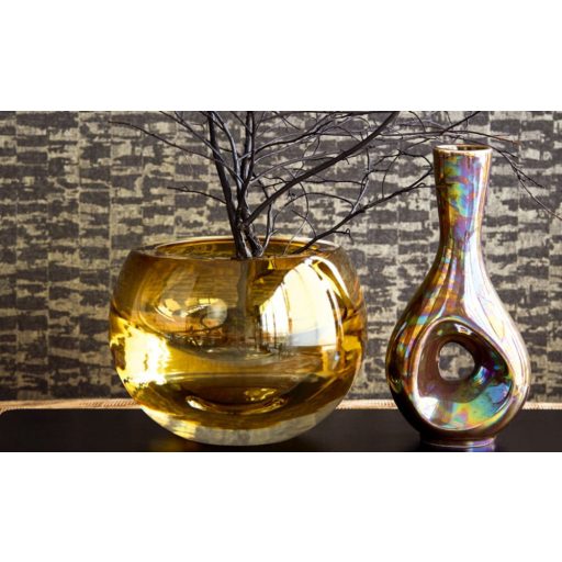 Eijffinger Topaz 394552 BLOCKS Absztrakt antracit grafitszürke ezüst arany fémes hatás tapéta