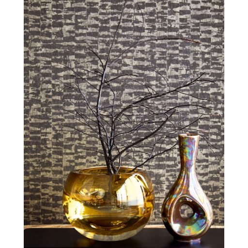 Eijffinger Topaz 394552 BLOCKS Absztrakt antracit grafitszürke ezüst arany fémes hatás tapéta