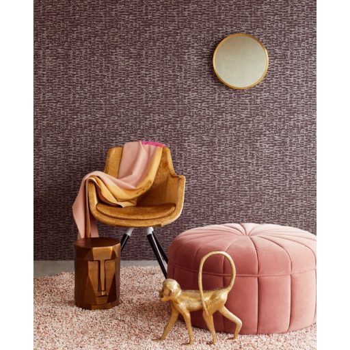 Eijffinger Topaz 394554 BLOCKS Absztrakt barnás ibolyaszín ezüst fémes hatás tapéta