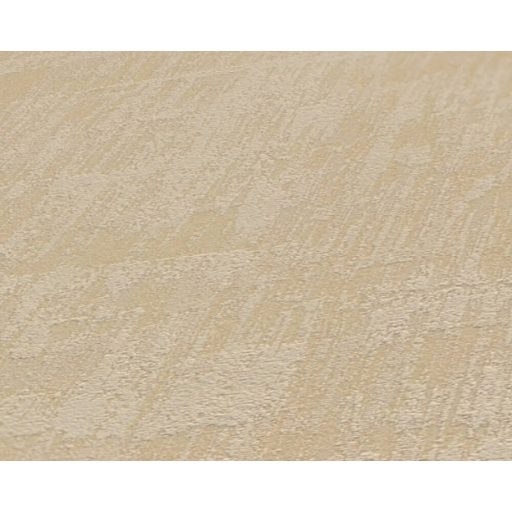 Strukturált fémes hatású beton/vakolatminta bézs krém és arany/bézsarany tónus tapéta