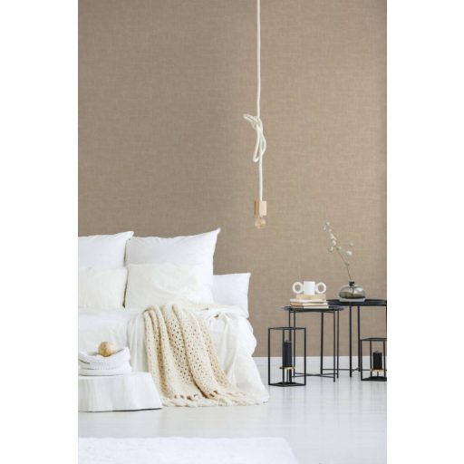 Strukturált fémes hatású beton/vakolatminta bézs/szürkésbézs tónus tapéta