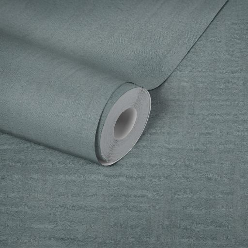 Strukturált fémes hatású beton/vakolatminta zöldeskék tónus tapéta