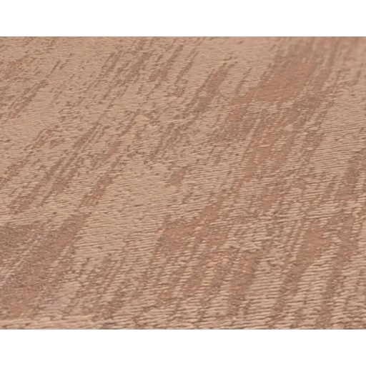 Strukturált fémes hatású beton/vakolatminta rózsaszínes narancsos barna tónus tapéta