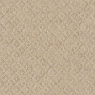   Fémes hatású kiemeléssel díszített texturált grafikus rombuszminta bézs barna és arany tónus tapéta