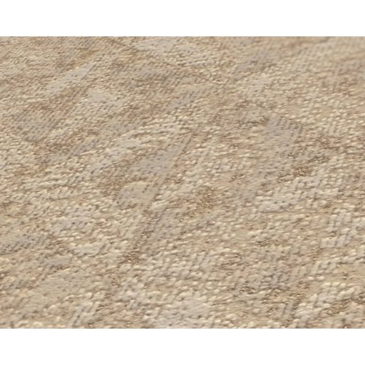 Fémes hatású kiemeléssel díszített texturált grafikus rombuszminta bézs barna és arany tónus tapéta