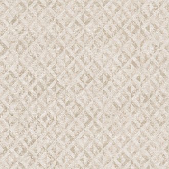   Fémes hatású kiemeléssel díszített texturált grafikus rombuszminta krém bézs és arany tónus tapéta