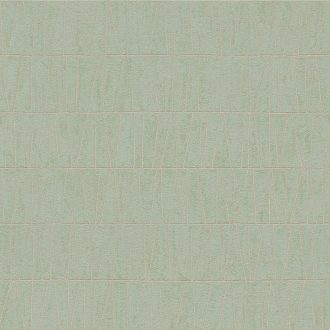   Fémes vonalakkal kialakított grafikus mozaikminta zöld és arany tónus fémes hatás tapéta