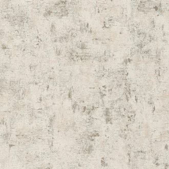   Kopott beton/vakolat hatású minta fémes kiemelésekkel krémszürke és ezüst tónus fémes hatás tapéta