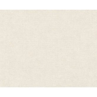   Finom textúrájú vászonhatású egyszínű minta krém/világosbézs tónus tapéta