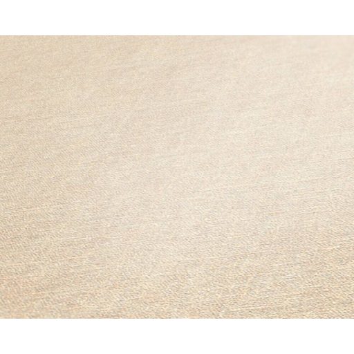 Finom textúrájú vászonhatású egyszínű minta krém/világosbézs tónus tapéta