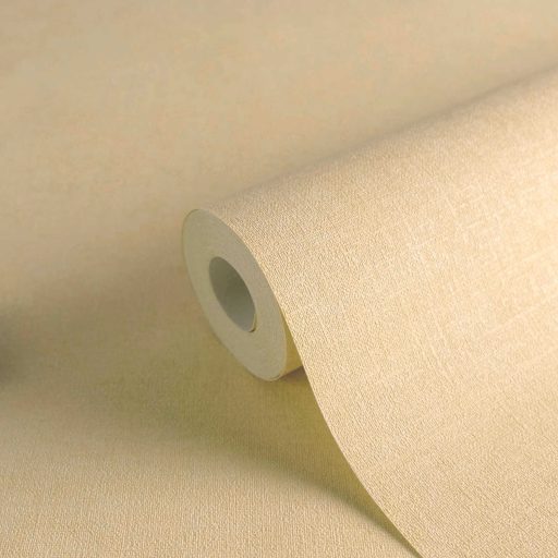 Finom vászonhatású texturált UNI minta függőleges vonalakkal bézs/szürkésbézs/sárgásbézs tónus tapéta