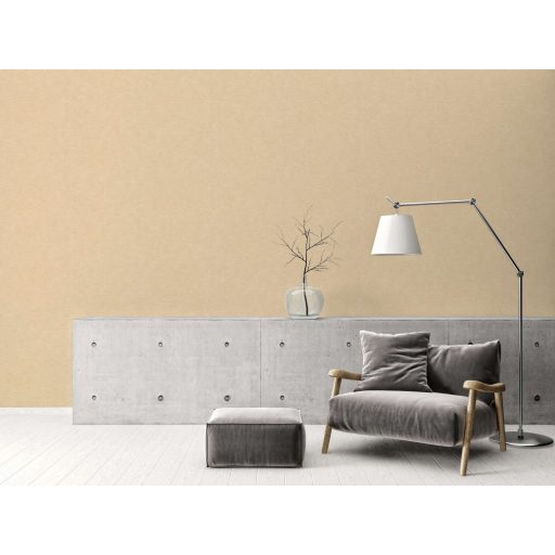 Finom vászonhatású texturált UNI minta függőleges vonalakkal bézs/szürkésbézs/sárgásbézs tónus tapéta