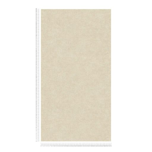 Finom vászonhatású texturált UNI minta függőleges vonalakkal világos tört bézs/halvány homokszín tónus tapéta