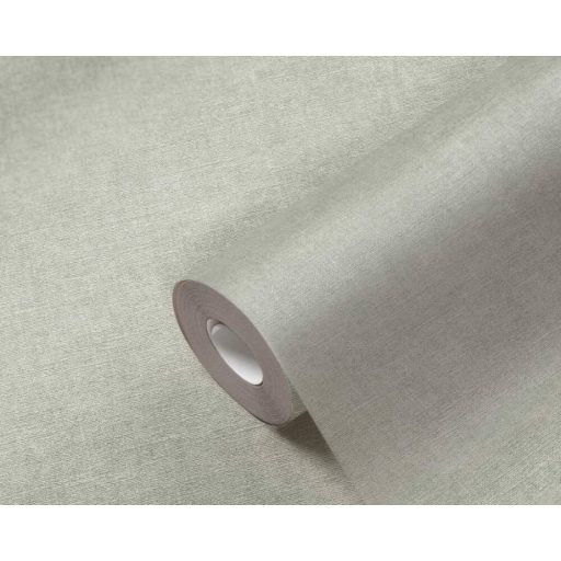 Finom textúrájú vászonhatású egyszínű minta szürke tónus tapéta