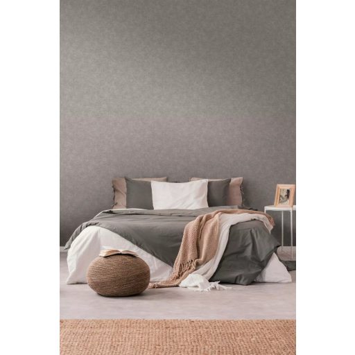 Finom vászonhatású texturált UNI minta függőleges vonalakkal szürke tónus tapéta