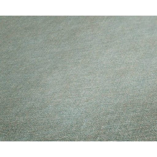 Finom textúrájú vászonhatású egyszínű minta zöld/kékeszöld tónus tapéta