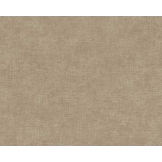   Finom textúrájú vászonhatású egyszínű minta barna tónus tapéta