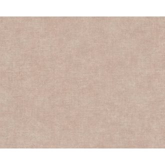   Finom textúrájú vászonhatású egyszínű minta rózsaszínes barna tónus tapéta