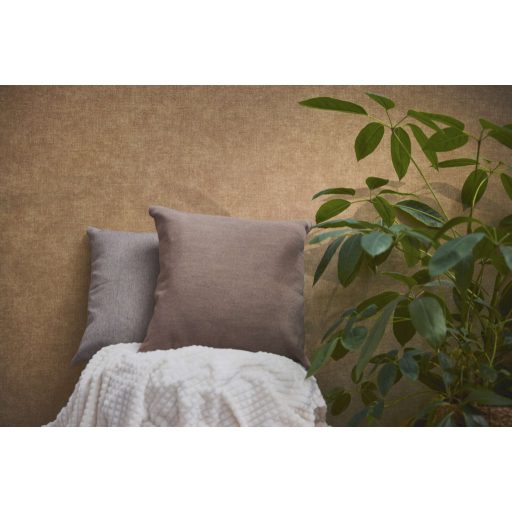 Finom vászonhatású texturált UNI minta függőleges vonalakkal kávébarnás-terrakotta tónus tapéta