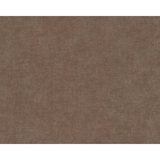  Finom textúrájú vászonhatású egyszínű minta barna/sötétbarna tónus tapéta