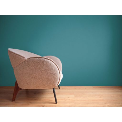 Enyhén strukturált egyszínű minta finom csillogással kék/petrolkék tónus tapéta