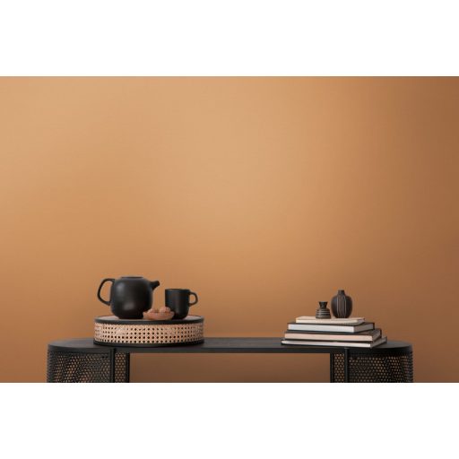 Enyhén strukturált egyszínű minta finom csillogással sárga/sárgásbarna tónus tapéta