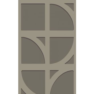   Eijffinger BOLD 395804 SHAPES Vintage retro Art Deco krémfehér világos szürke sötétszürke szürkésbarna ezüst tapéta