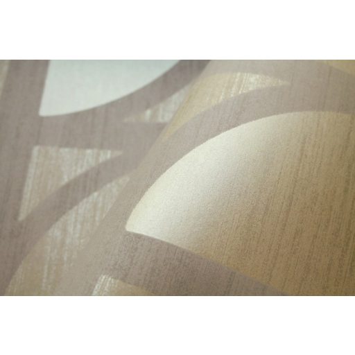 Eijffinger BOLD 395811 TULIP Vintage retro Art Deco díszítőminta okkersárga barna szürkésbarna arany tapéta