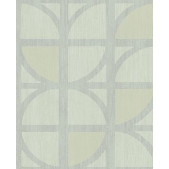   Eijffinger BOLD 395812 TULIP Vintage retro Art Deco díszítőminta pasztelzöld zöld szürkészöld tapéta