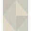 Eijffinger BOLD 395822 DIAMOND Industrial Chic túlméretes háromszögek rombuszba rendezve krémszürke zöld szürke ezüst tapéta