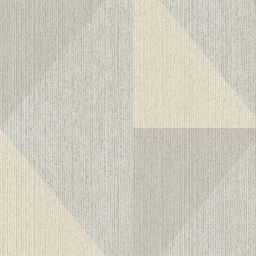 Eijffinger BOLD 395822 DIAMOND Industrial Chic túlméretes háromszögek rombuszba rendezve krémszürke zöld szürke ezüst tapéta