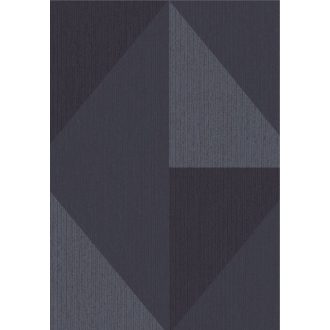  Eijffinger BOLD 395826 DIAMOND Industrial Chic túlméretes háromszögek rombuszba rendezve kék szürkéskék antracit ezüst tapéta