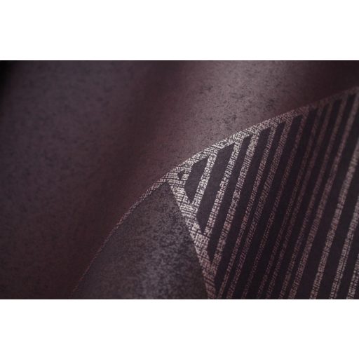 Eijffinger BOLD 395833 ART DECO Téglalapok és csíkok játéka széles cikk-cakk minta lila bíborlila rézszín tapéta