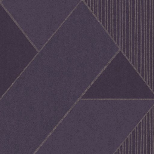 Eijffinger BOLD 395834 ART DECO Téglalapok és csíkok játéka széles cikk-cakk minta kék lila liláskék arany tapéta