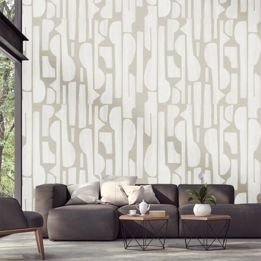 Eijffinger BOLD 395895 TAPESTRY Natur vésett minta krémfehér bézs szürkésbézs homokszín digitális nyomat