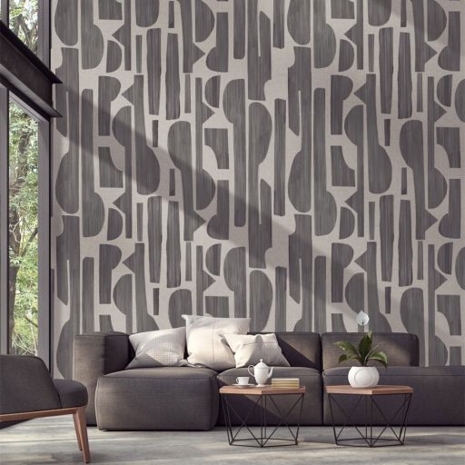 Eijffinger BOLD 395896 TAPESTRY Natur vésett minta barna szürkésbarna digitális nyomat