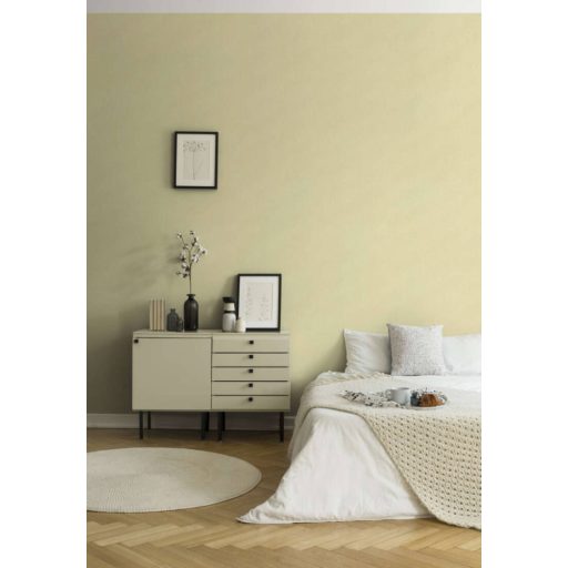 Textilhatású texturált egyszínű minta sárga tónus tapéta