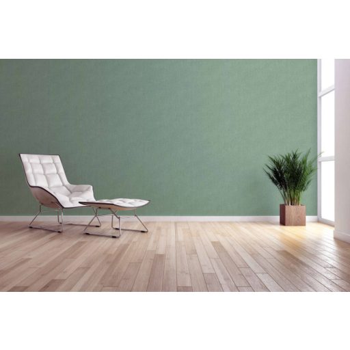 Textilhatású texturált egyszínű minta zöld/kékeszöld tónus tapéta