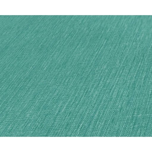 Textilhatású texturált egyszínű minta zöld/türkizzöld tónus tapéta