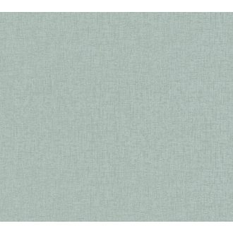   Monokróm Shabby megjelenésű textilhatású egyszínű minta zöld/világoszöld tónus tapéta