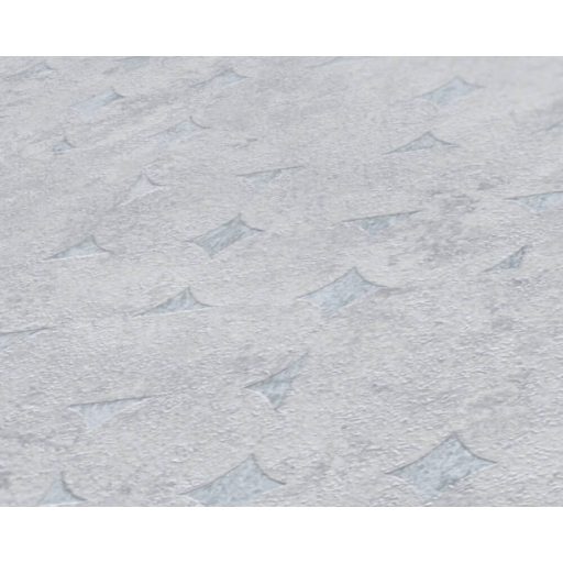 Beton háttéren finom körökkel kialakított 3D grafikus minta világosszürke és fémes ezüst tónus tapéta