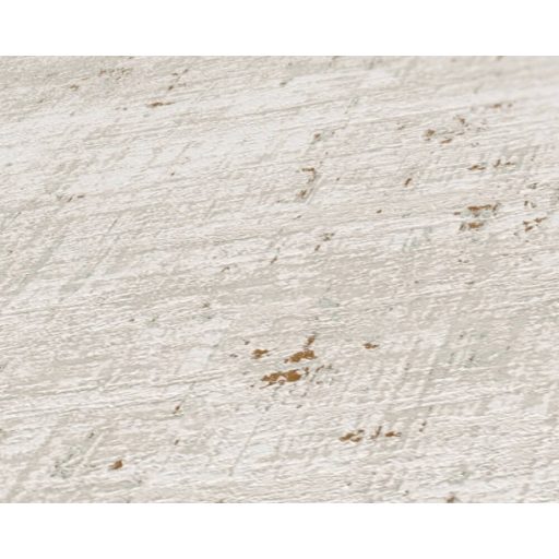 A Shabby Chic sztárja! Koptatott természetes betonhatású minta fémes elemekkel bézs szürke/szürkésbézs és fémes arany tónus tapéta