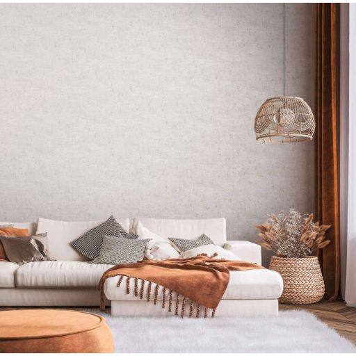 A Shabby Chic sztárja! Koptatott természetes betonhatású minta fémes elemekkel bézs szürke/szürkésbézs és fémes arany tónus tapéta